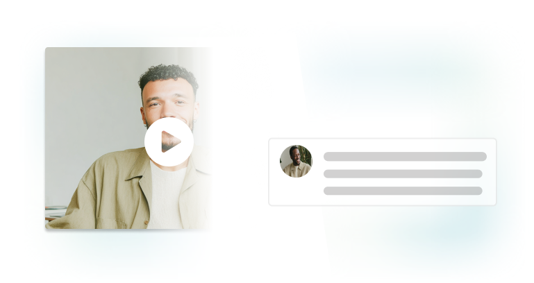 user interview video covered by shareable link to visualize not exposing footage